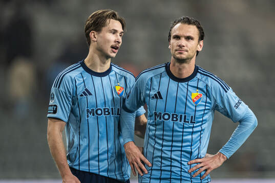 Djurgårdens Miro Tenho och Albin Ekdal deppar