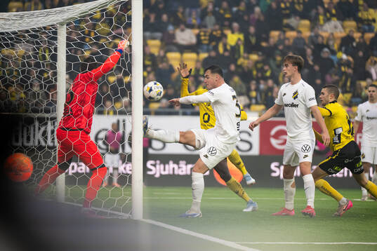 AIKs Filip Benkovic och Yannick Geiger