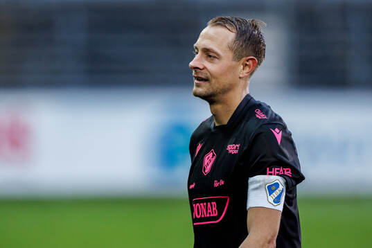 Halmstads Joel Allansson jublar