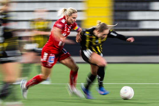 Linköpings Jonna Andersson och Häckens Alice Bergström