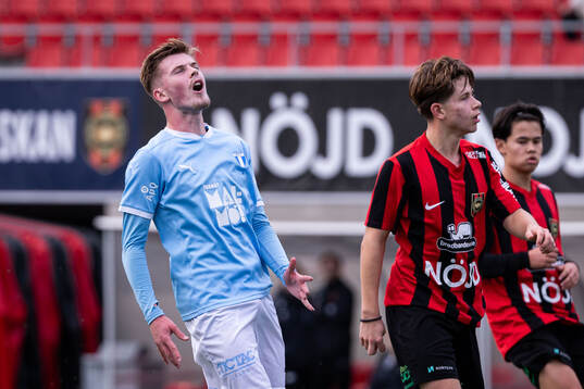 Malmö FFs Emilijan Andersson deppar