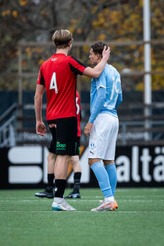 Brommapojkarnas Edgar Backteman och Malmö FFs Victor