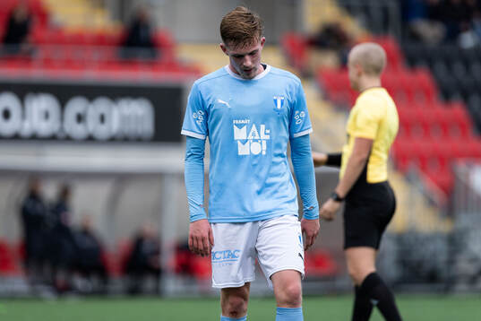 Malmö FFs Emilijan Andersson deppar