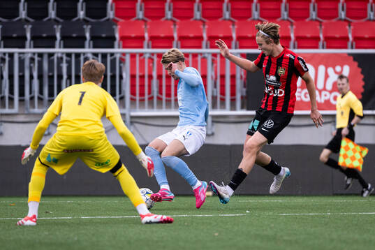 Malmö FFs Elliott Andersson och Brommapojkarnas Edgar