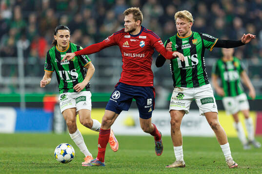 GAIS Amin Boudri och Rasmus Niklasson Petrovic mot Östers