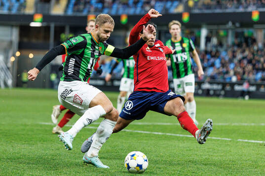 GAIS Gustav Lundgren och Östers Lukas Bergquist
