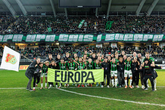GAIS spelare jublar