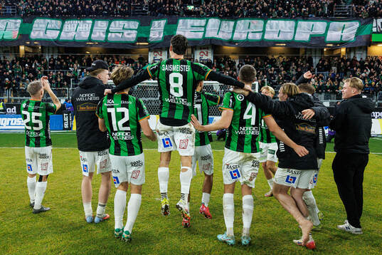 GAIS spelare jublar