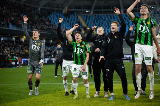 GAIS målvakt Kees Sims, Matteo de Brienne och Anes
