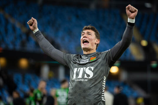 GAIS målvakt Kees Sims jublar