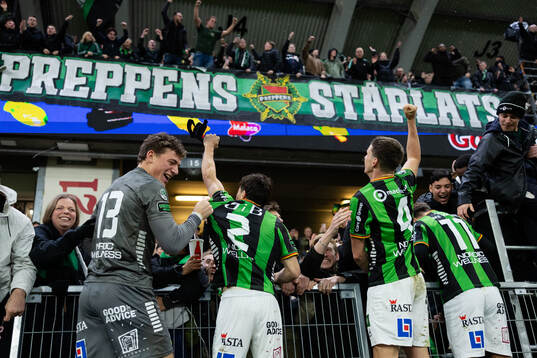 GAIS målvakt Kees Sims, Matteo de Brienne, Oskar Ågren