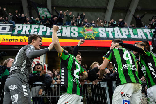 GAIS målvakt Kees Sims, Matteo de Brienne, Oskar Ågren