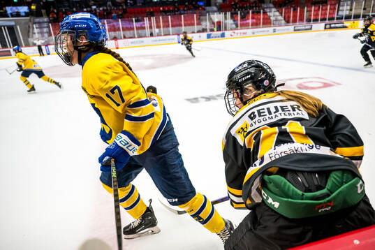 Dalarnas Anna-Maj Norling och Värmlands Lilli Labraaten