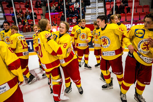 Smålands spelare jublar