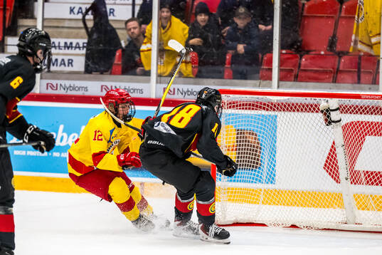 Smålands Emil Ronnemo gör här 4-0