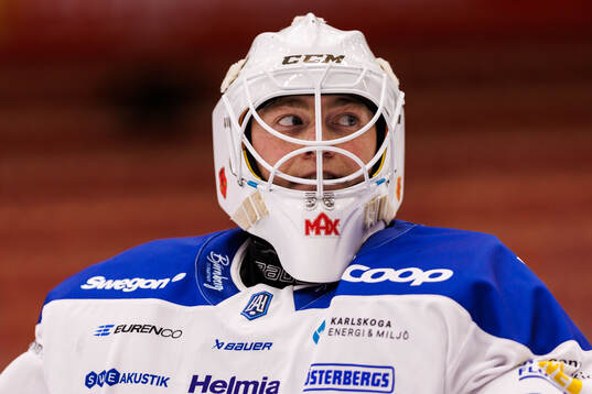 Karlskogas målvakt Anton Danell