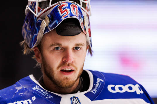 Karlskogas målvakt Anton Danell