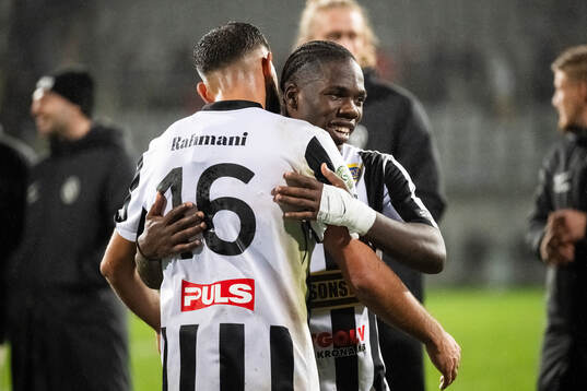 Landskronas Rassa Rahmani och Xavier Odhiambo