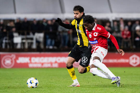 Hammarbys Montader Madjed och Degerfors Philippe Ndinga