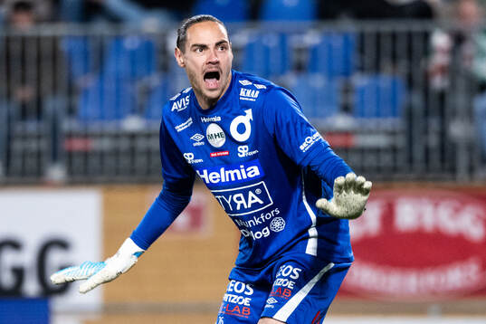 Degerfors målvakt Matvei Igonen