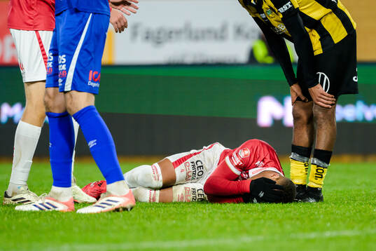 Degerfors Leon Hien har ont