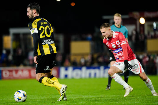 Hammarbys Nahir Besara och Degerfors Christos Gravius