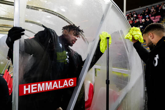 Degerfors Mamadouba Diaby och Leon Hien