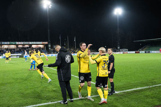Mjällbys Jacob Bergström och Romeo Leandersson