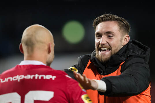 Mjällbys målvakt Alexander Lundin och målvakt Noel
