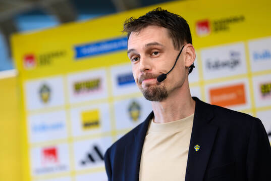 Head coach Daniel Bäckström of the Swedish