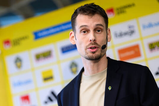 Head coach Daniel Bäckström of the Swedish
