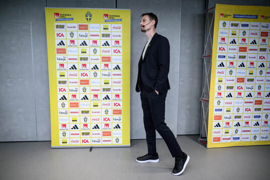 Head coach Daniel Bäckström of the Swedish