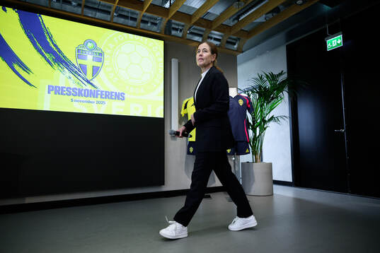 Press officer Petra Thorén of the Swedish men's national