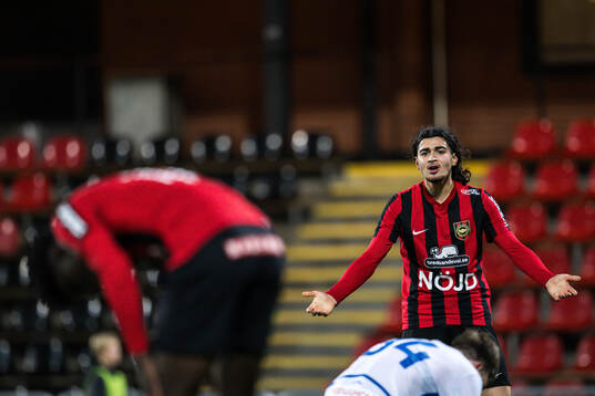 Nijat Narimanov of Brommapojkarna looks dejected