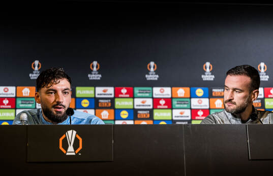 Sead Haksabanovic and Head coach Anes Mravac