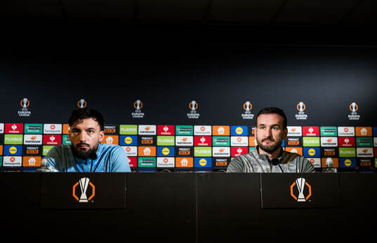 Sead Haksabanovic and Head coach Anes Mravac