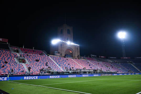 Interior view of Renato Dall'Ara Stadium