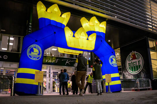 Spectators enter Catena Arena