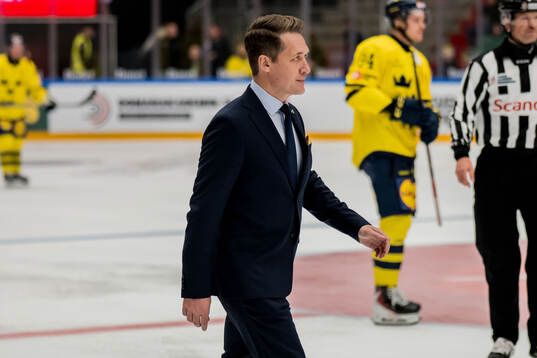 Head coach Sam Hallam of Sweden