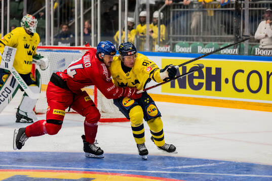 Jakub Lauko of Czech Republic and Marcus Sylvegård of