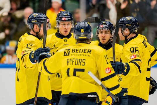 Jesper Frödén of Sweden celebrates