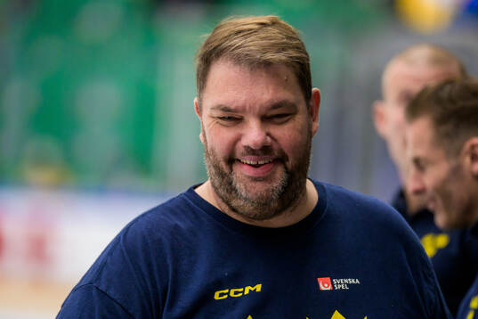 Kit manager Frederik Andersen of Sweden
