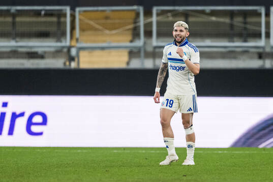 Julio Enisco of Strasbourg celebrates