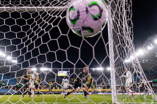 Martial Godo of Strasbourg scores 0-2 past Olle Samuelsson