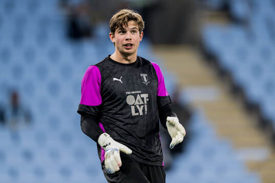 Goalkeeper Melker Ellborg of Malmö FF