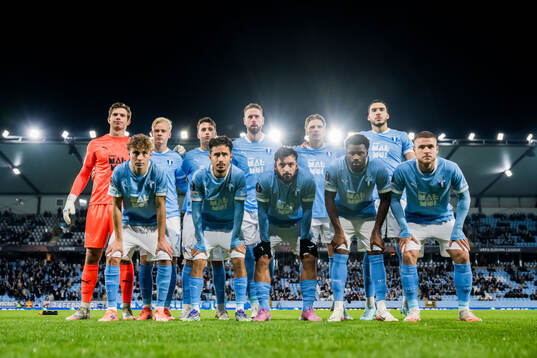 The starting eleven of Malmö FF