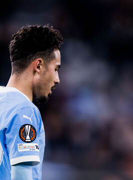 Adrian Skogmar of Malmö FF looks dejected
