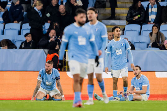 Pontus Jansson, Adrian Skogmar, and Andrej Djuric of Malmö