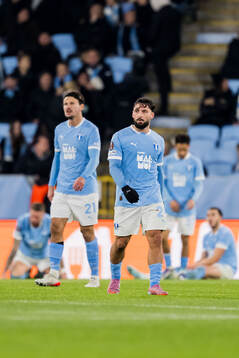 Sead Haksabanovic of Malmö FF looks dejected