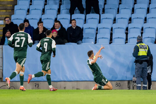 Filip Djurisic of Panathinaikos celebrates